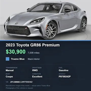 2023 Toyota GR86 Premium