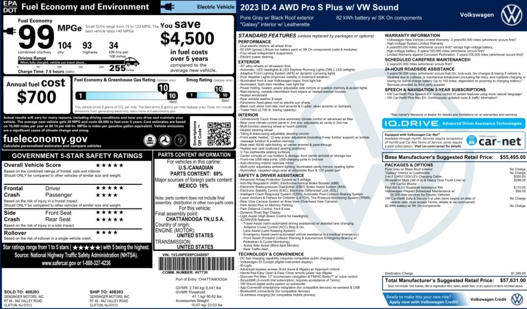 2023 Volkswagen ID.4 - Image 2 of 21