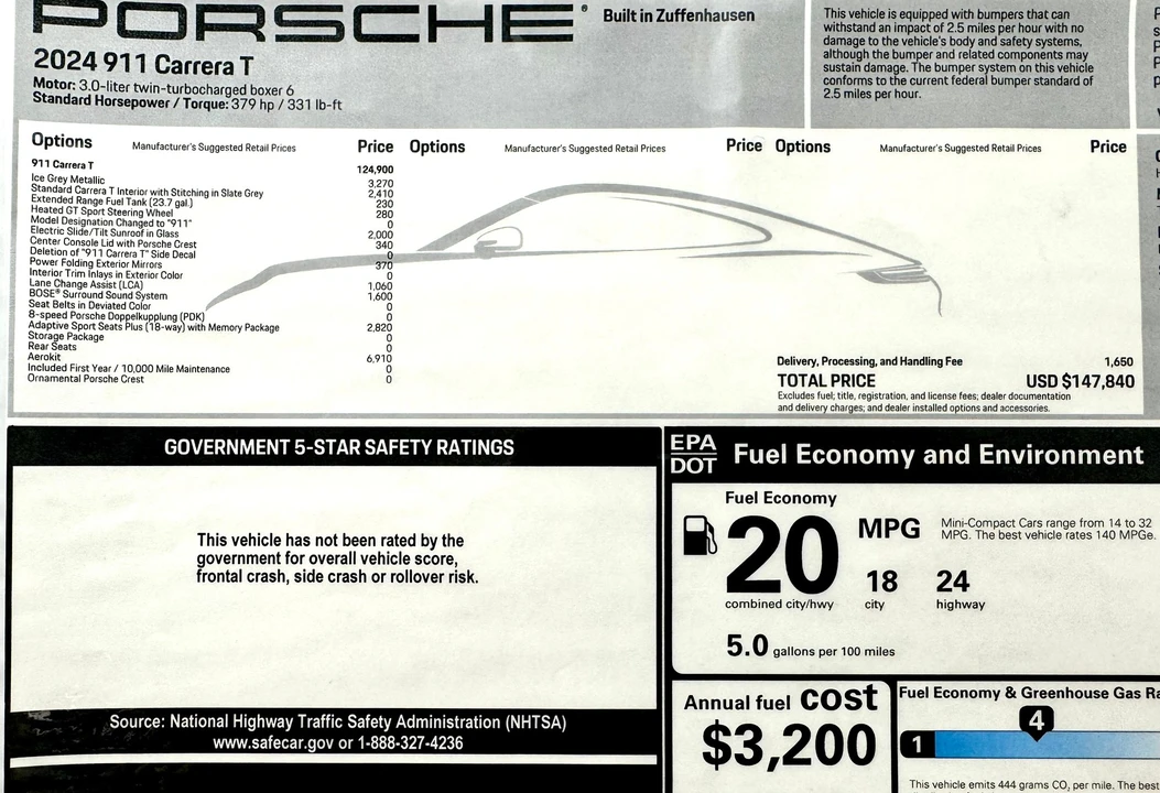 2024 Porsche 992 Carrera T - Image 13 of 13