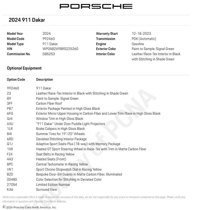 2024 Porsche 992 Dakar - Image 6 of 6