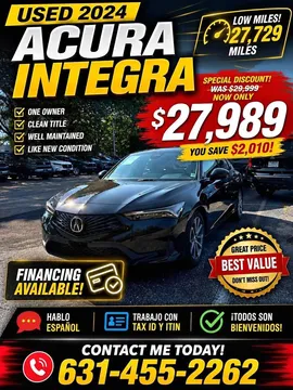 2024 Acura Integra 1.5T Hatchback Sedan 4D