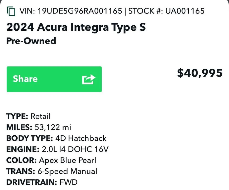 2024 Acura Integra 5th Gen - Image 15 of 15