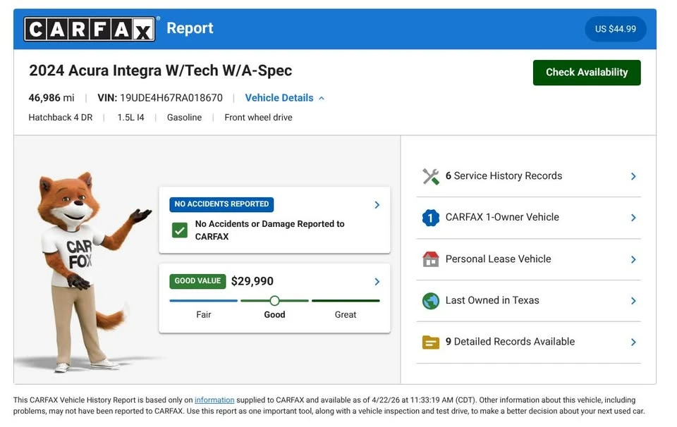 2024 Acura Integra 5th Gen - Image 5 of 19
