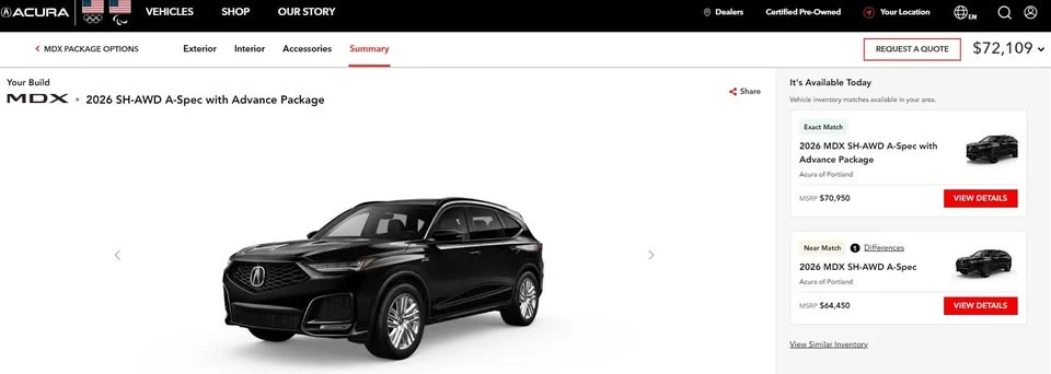 2024 Acura MDX 4th Gen - Image 19 of 20