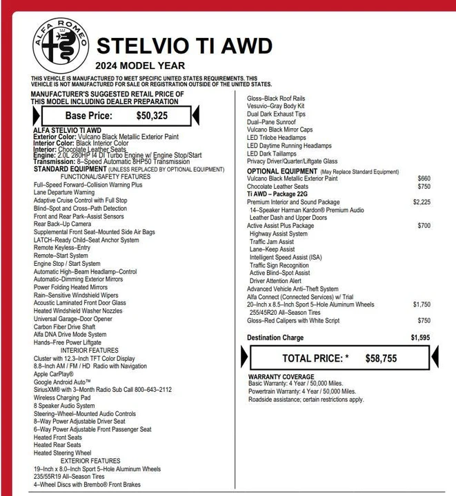 2024 Alfa Romeo Stelvio - Image 5 of 20