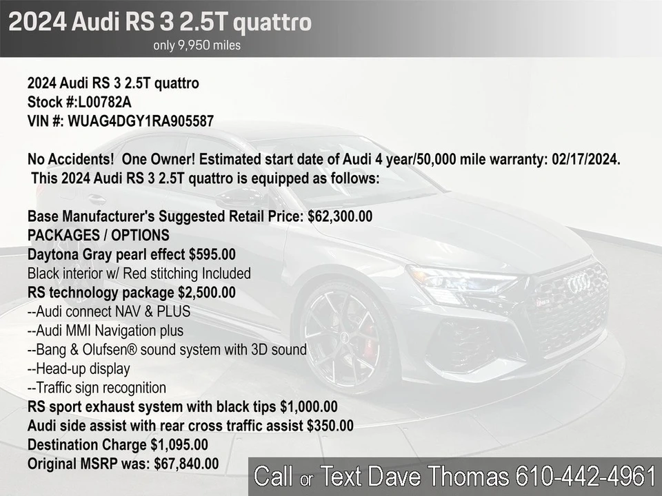 2024 Audi 8Y RS3 - Image 2 of 21