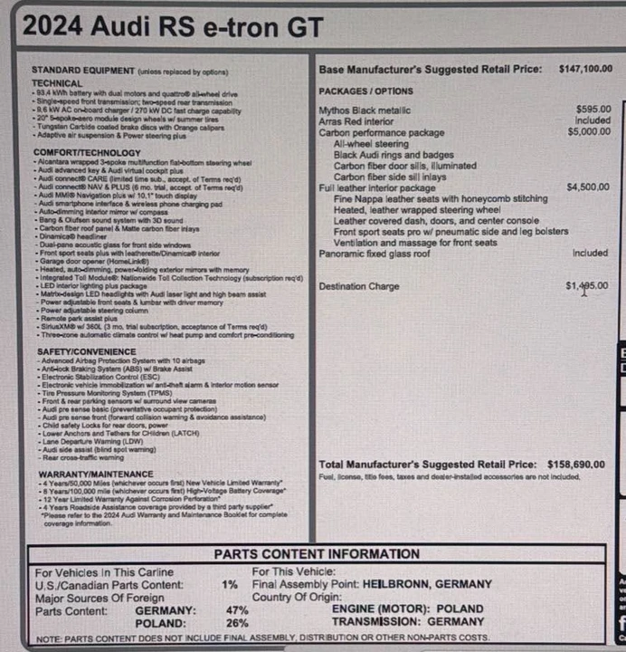 2024 Audi RS e-tron GT - Image 16 of 16
