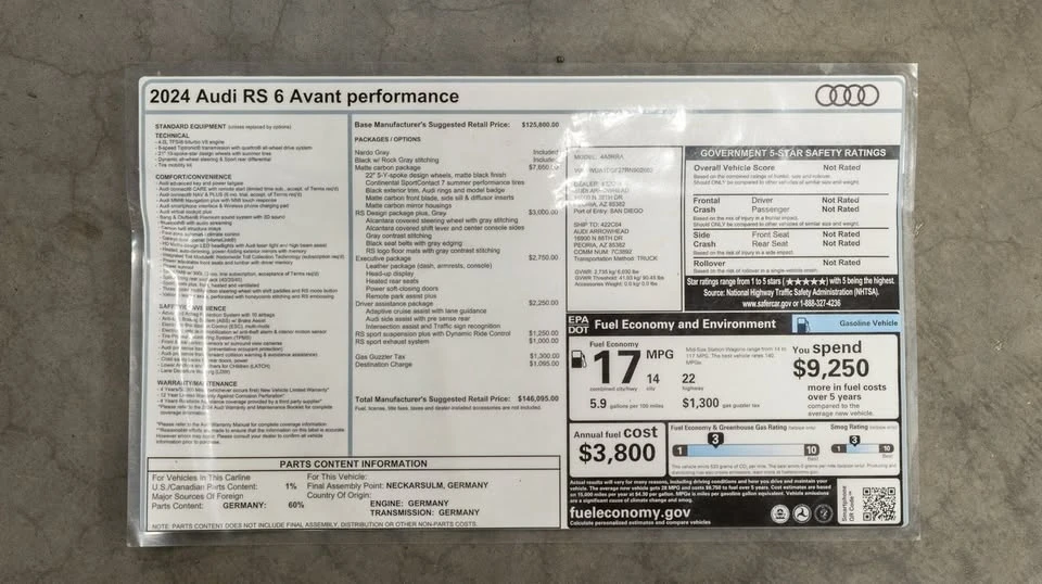 2024 Audi C8 RS6 - Image 19 of 20