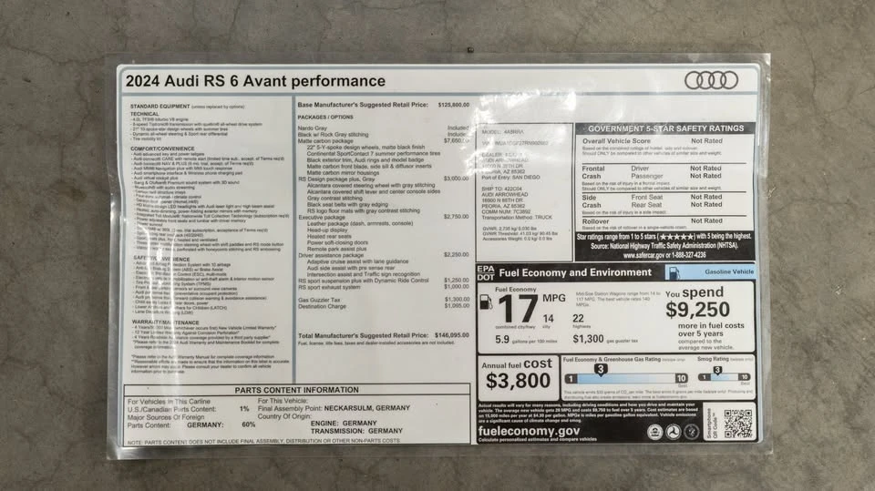 2024 Audi C8 RS6 - Image 16 of 16