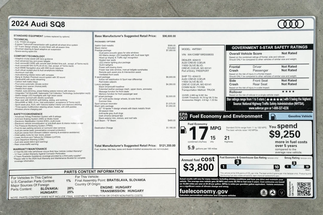 2024 Audi SQ8 - Image 21 of 21