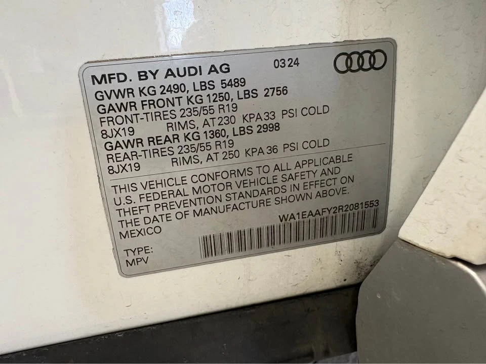 2024 Audi FY Q5 - Image 18 of 18