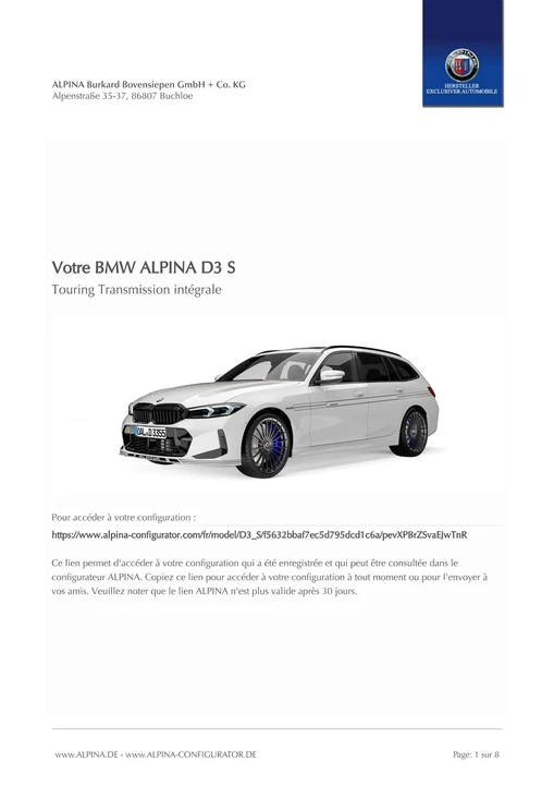 2024 BMW Alpina B3 - Image 3 of 3