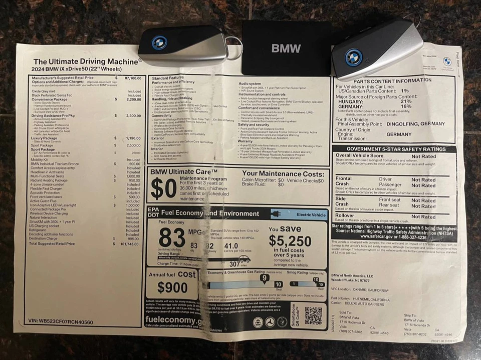 2024 BMW I20 iX - Image 15 of 22