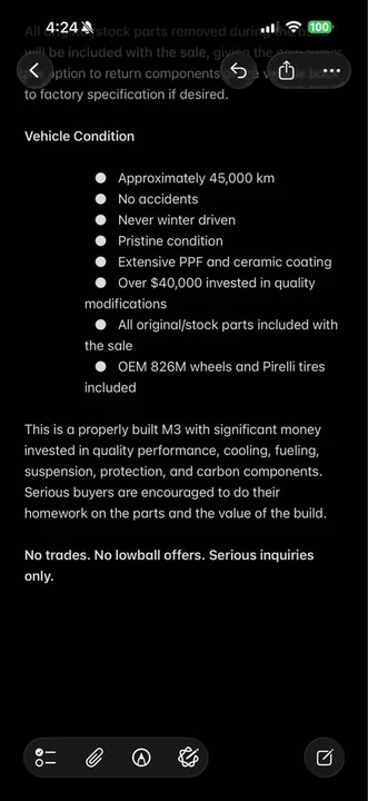 2024 BMW G80 M3 Sedan - Image 13 of 13