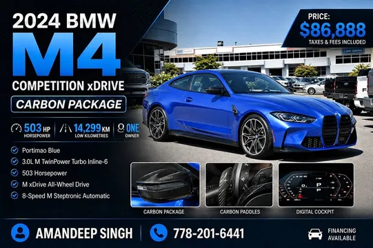 2024 BMW M4 Competition xDrive Coupe Carbon Package