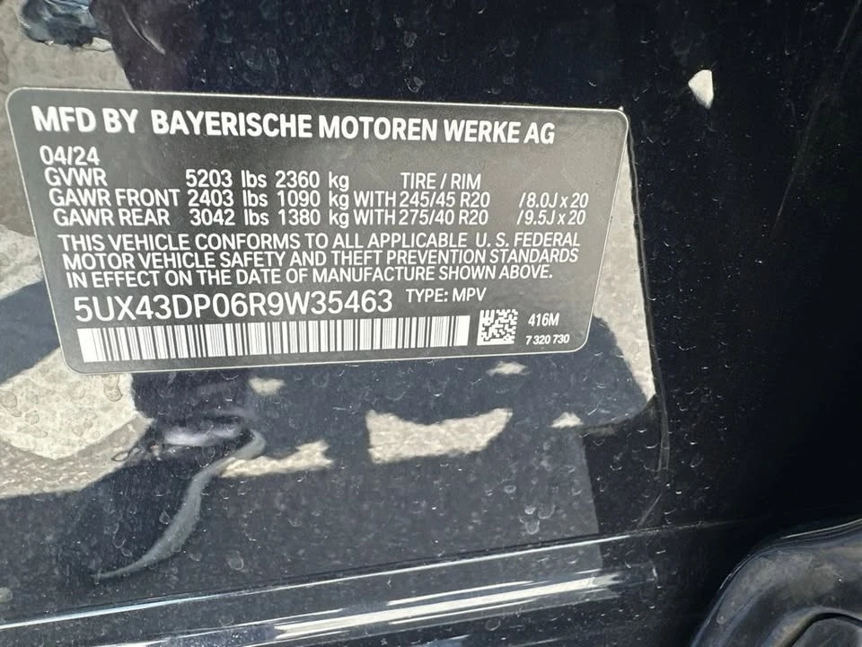 2024 BMW G01 X3 - Image 16 of 16