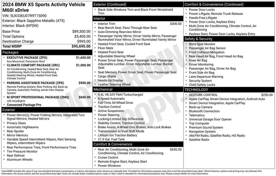 2024 BMW G05 X5 - Image 9 of 19