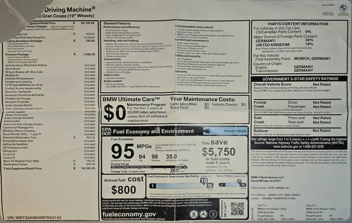 2024 BMW G26 i4 M50 - Image 24 of 24