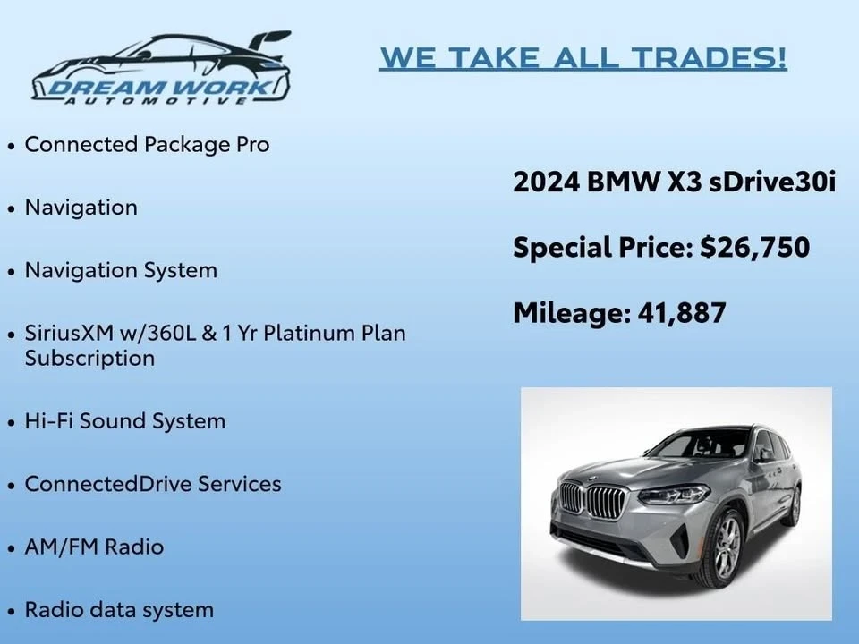 2024 BMW G01 X3 - Image 2 of 19