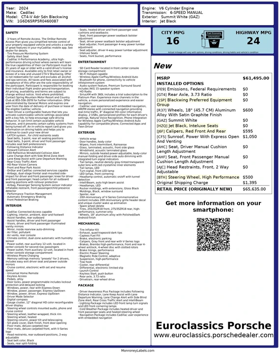 2024 Cadillac CT4-V Blackwing - Image 23 of 23