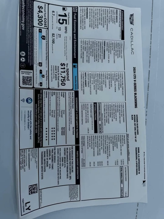 2024 Cadillac CT5-V Blackwing - Image 3 of 4