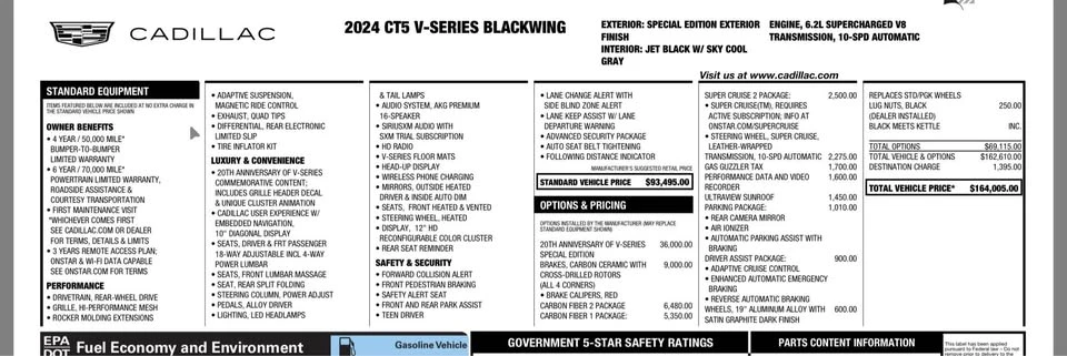 2024 Cadillac CT5-V Blackwing - Image 16 of 16