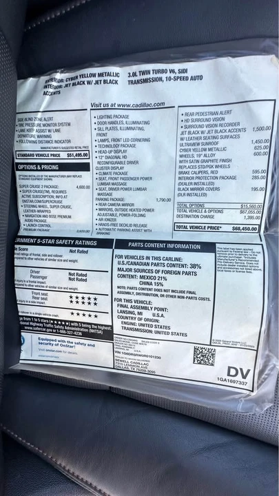 2024 Cadillac CT5-V - Image 11 of 16