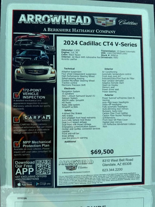 2024 Cadillac CT4-V - Image 13 of 13