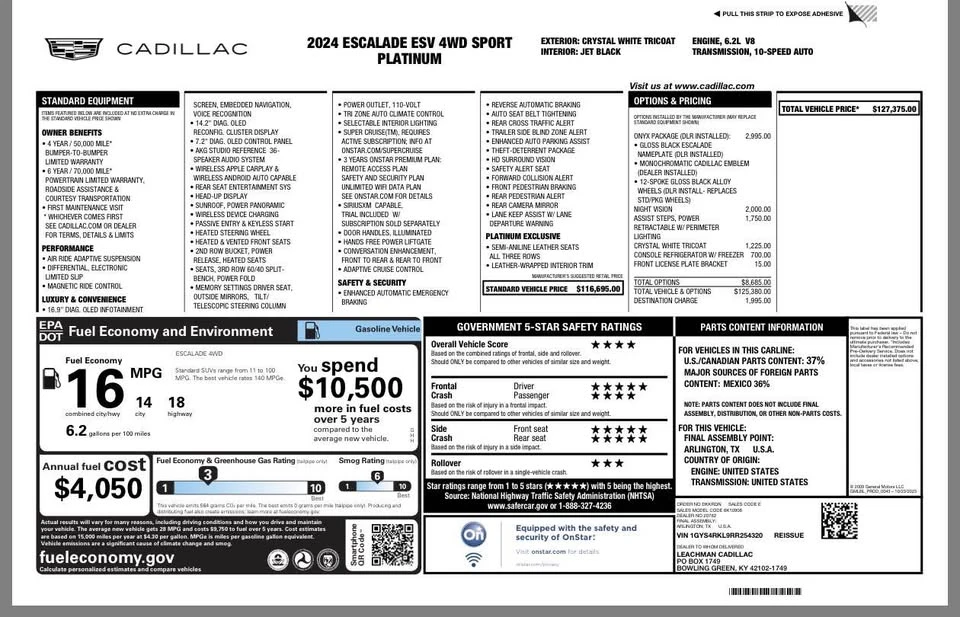 2024 Cadillac Escalade 5th Gen - Image 13 of 13