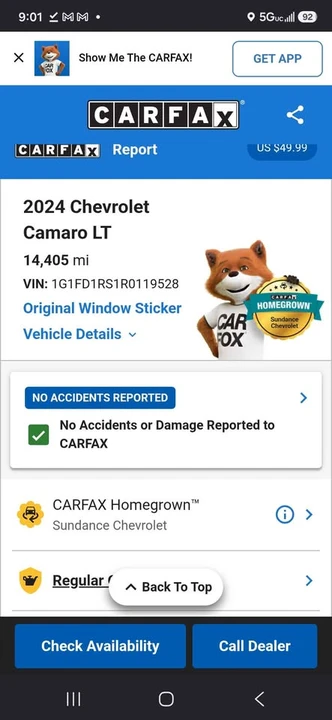 2024 Chevrolet Camaro 6th Gen - Image 15 of 15