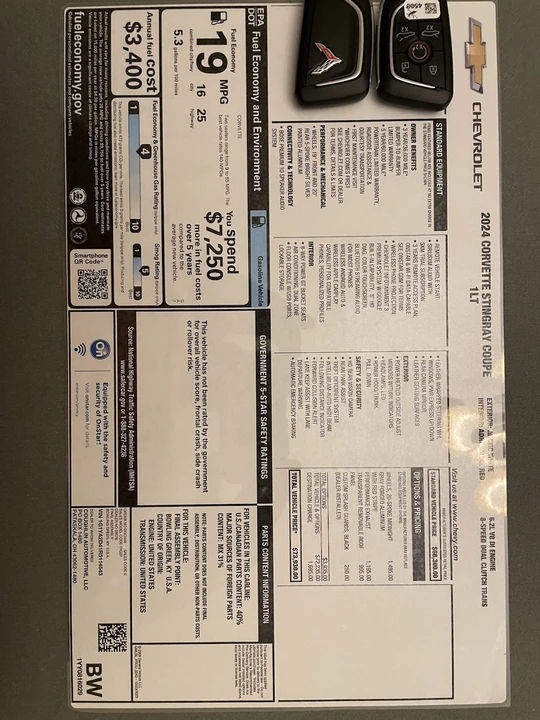 2024 Chevrolet Corvette C8 - Image 19 of 20