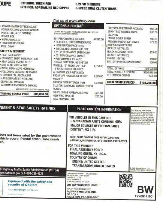 2024 Chevrolet Corvette C8 - Image 22 of 23