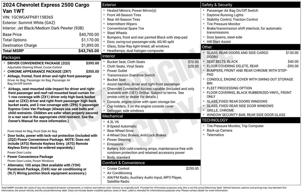 2024 Chevrolet Express - Image 4 of 21