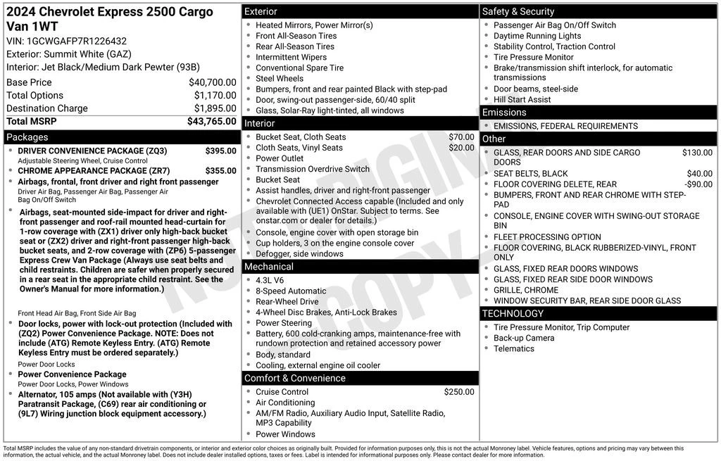 2024 Chevrolet Express - Image 4 of 21