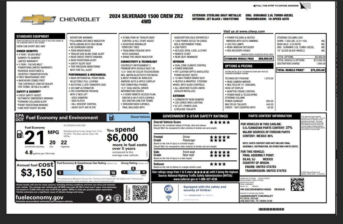 2024 Chevrolet Silverado 4th Gen - Image 5 of 21