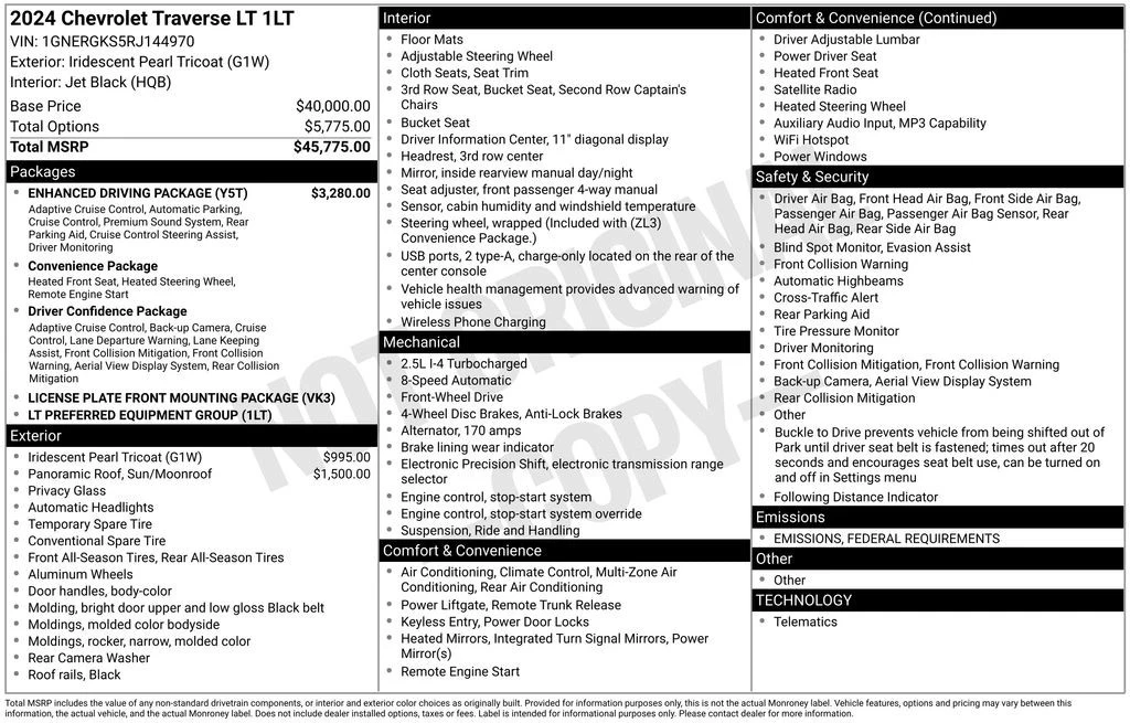 2024 Chevrolet Traverse - Image 6 of 12