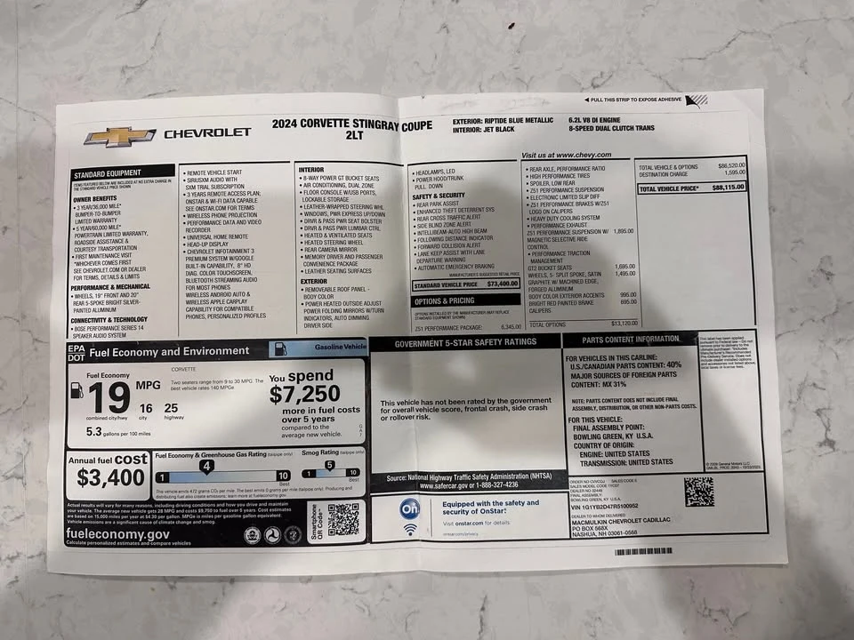 2024 Chevrolet Corvette C8 - Image 8 of 8