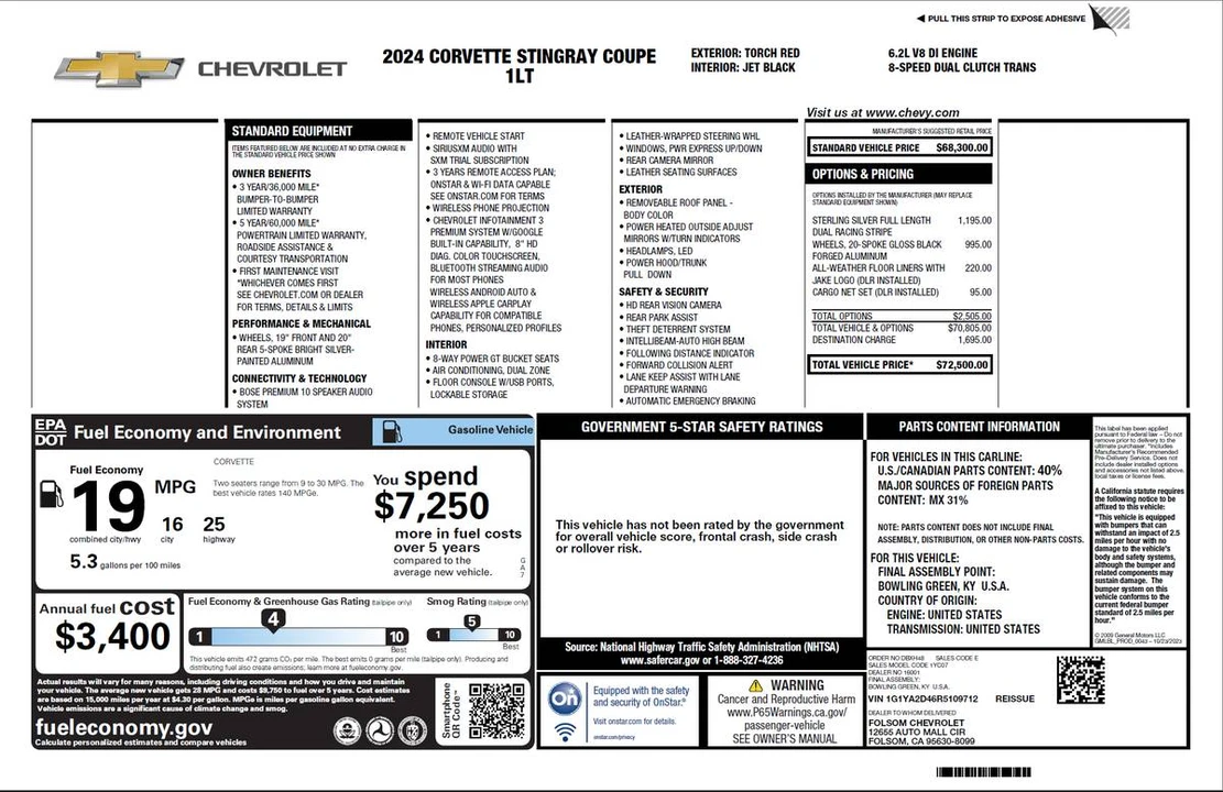 2024 Chevrolet Corvette C8 - Image 12 of 15