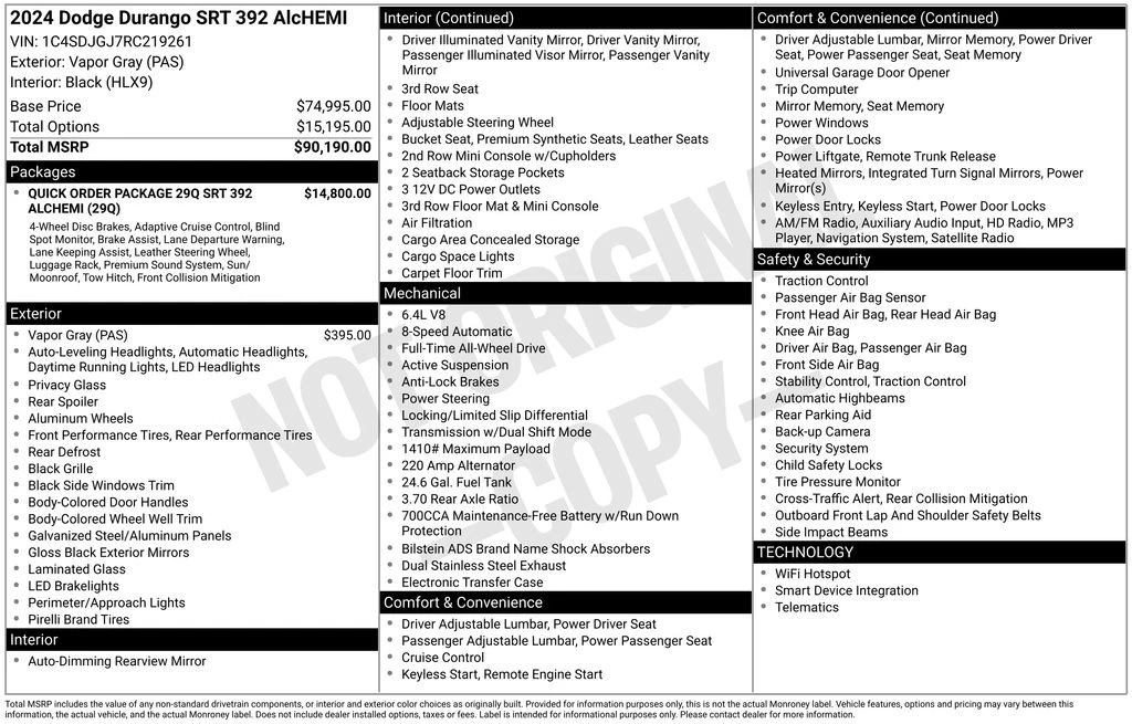 2024 Dodge Durango 3rd Gen - Image 6 of 12