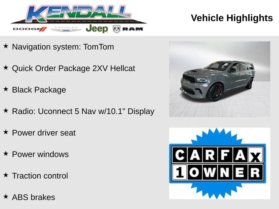 2024 Dodge Durango SRT Hellcat 3rd Gen - Image 3 of 12