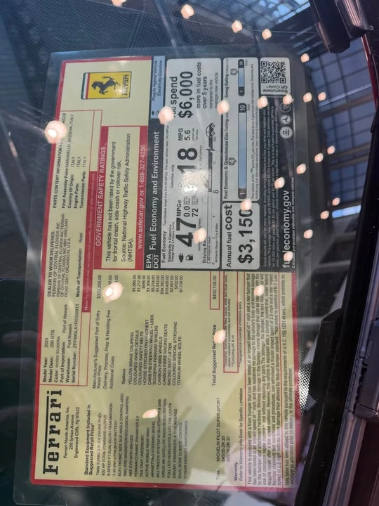 2024 Ferrari 296 GTB - Image 8 of 8