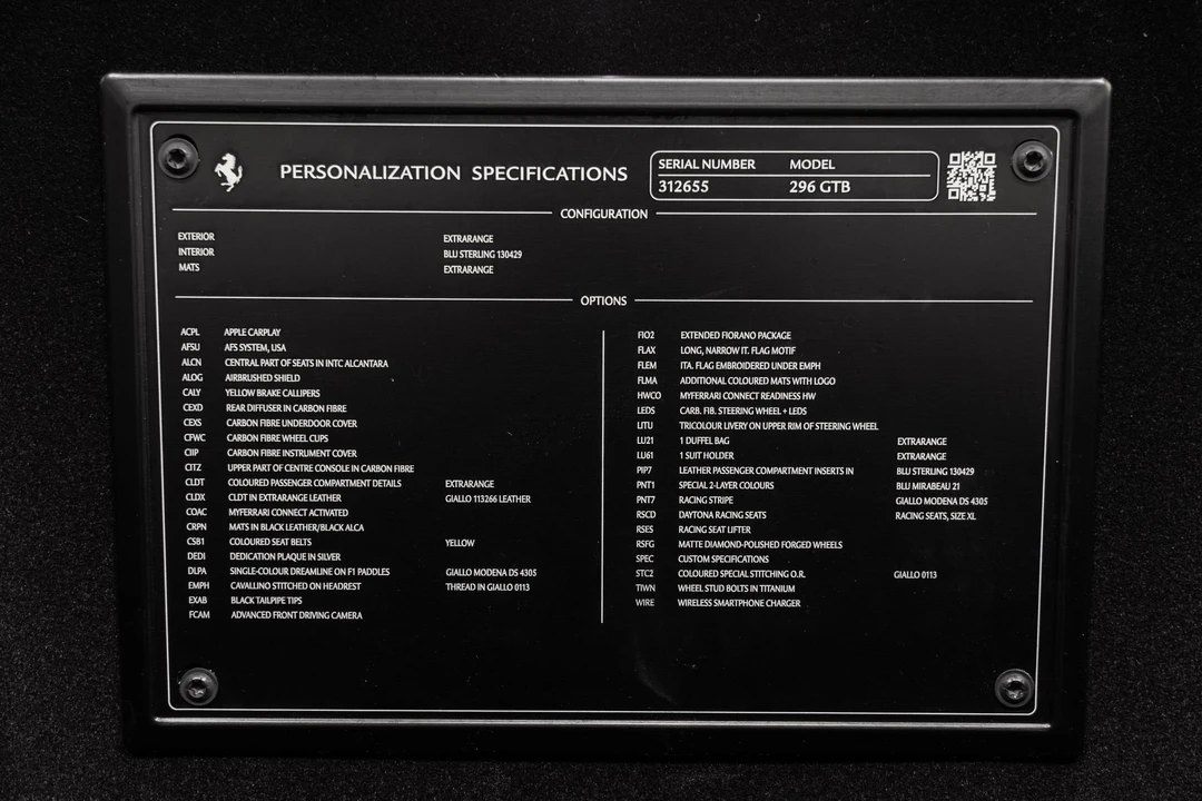 2024 Ferrari 296 GTB - Image 25 of 31
