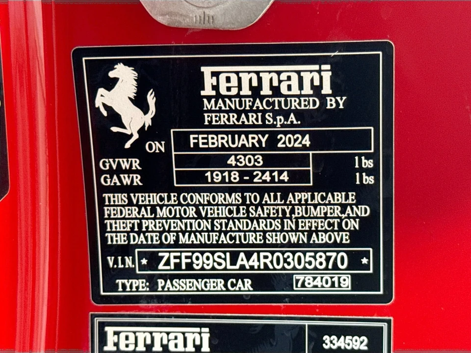 2024 Ferrari 296 GTB - Image 27 of 29