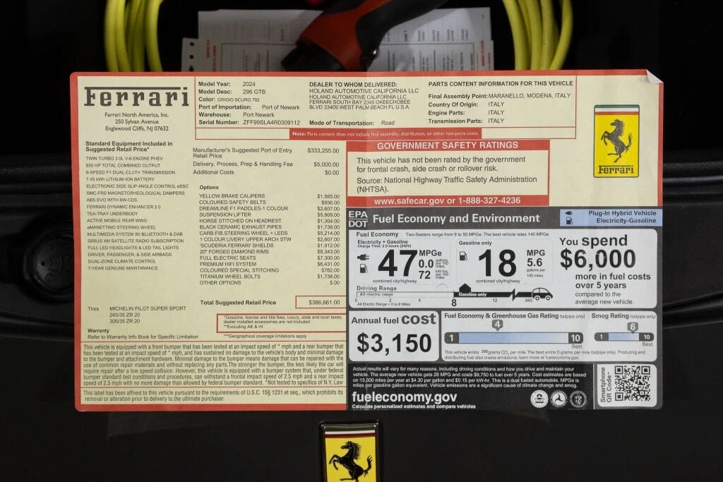 2024 Ferrari 296 - Image 23 of 31