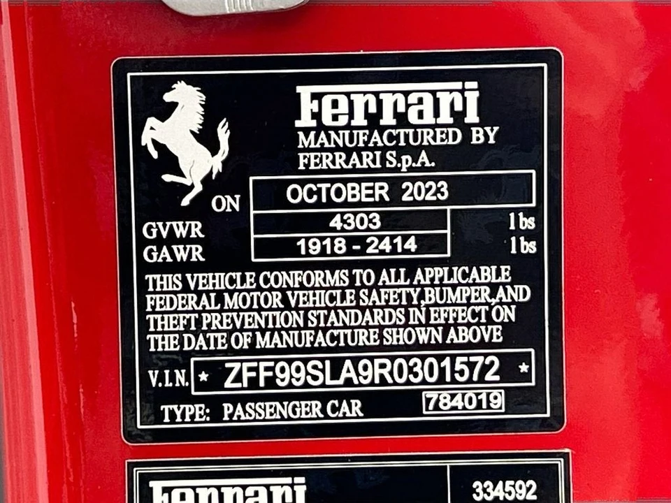 2024 Ferrari 296 GTB - Image 31 of 31