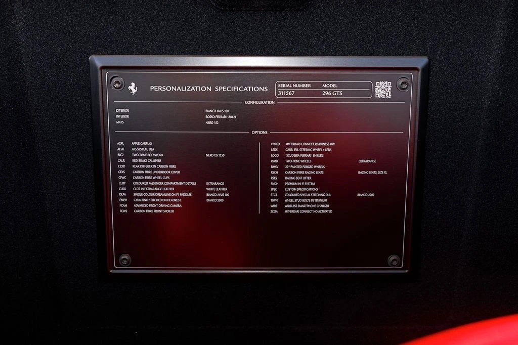 2024 Ferrari 296 GTS - Image 9 of 31