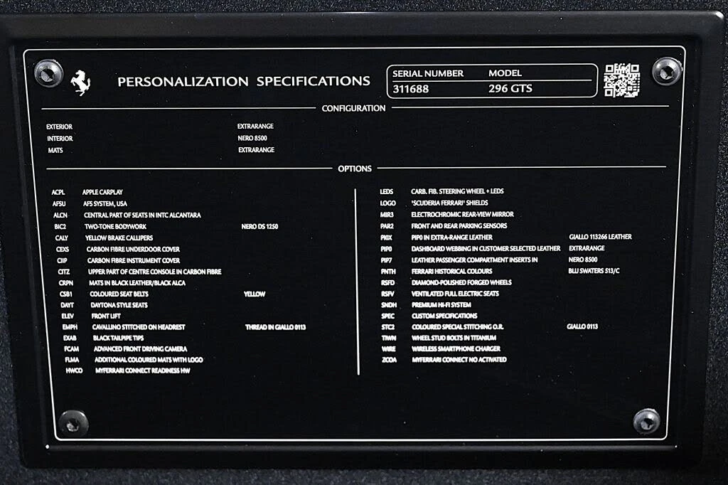 2024 Ferrari 296 GTS - Image 28 of 31
