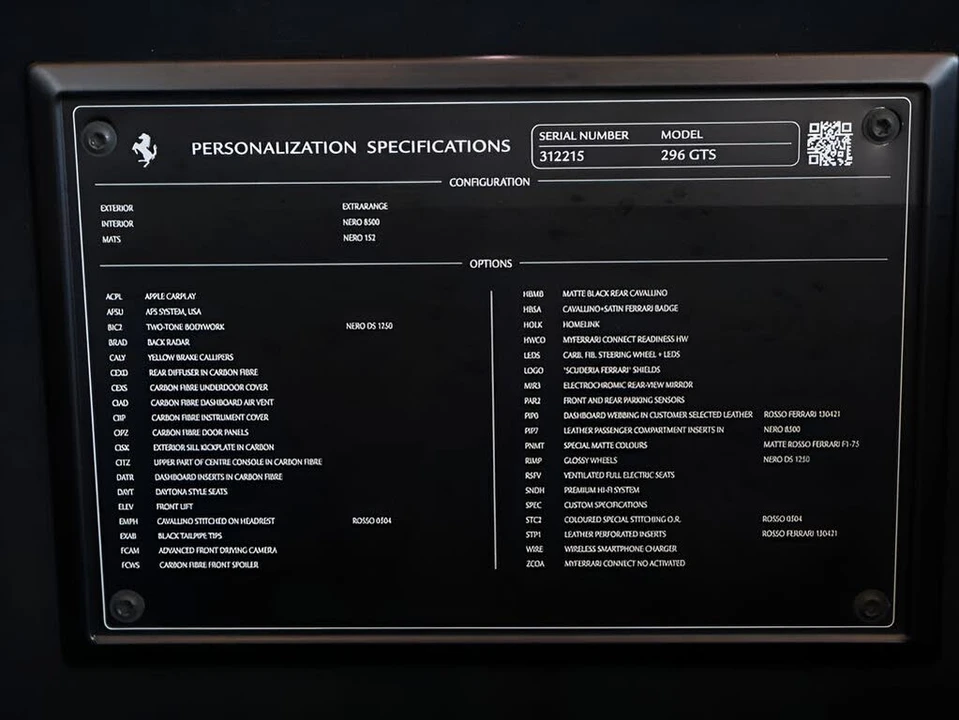 2024 Ferrari 296 GTS - Image 23 of 31