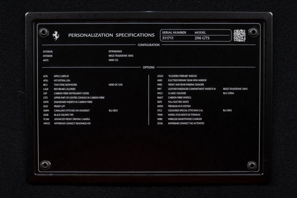 2024 Ferrari 296 GTS - Image 25 of 31