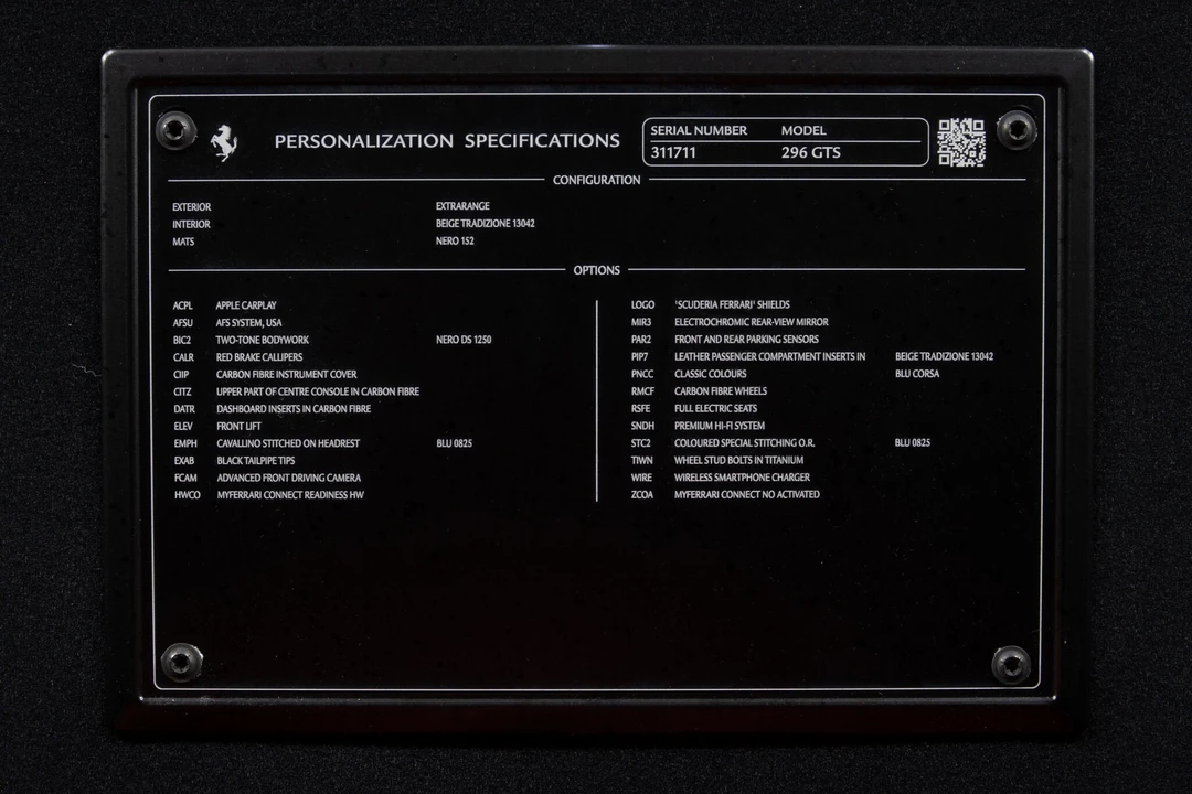 2024 Ferrari 296 GTS - Image 25 of 31